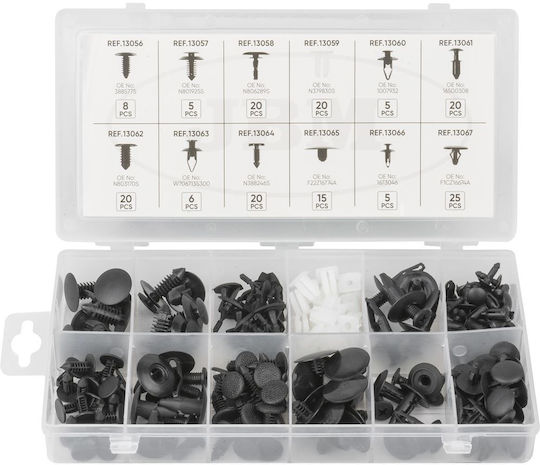 JBM Car Plastic Clips 169 Pieces