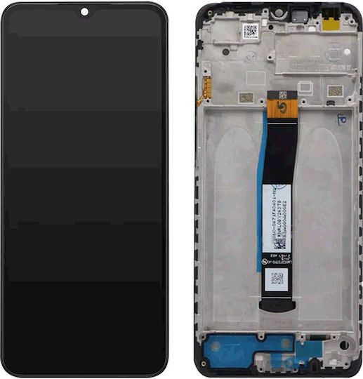 Ersatzbildschirm Mit Touch-Mechanismus Und Rahmen Für Xiaomi REDMI 10c Schwarz