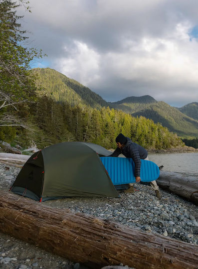 Thermarest Αυτοφούσκωτο Μονό Υπόστρωμα Camping Μπλε