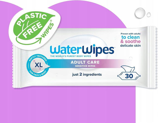 WaterWipes Хипоалергенни Бебешки Кърпички с 99.9% Вода Без Алкохол и Парабени 12x30 Бройки