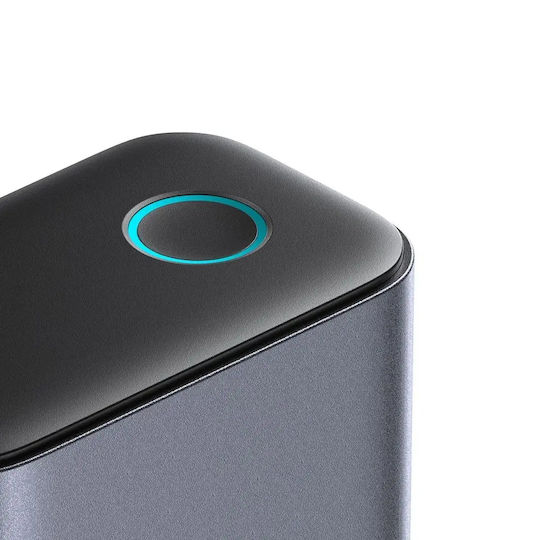 Joyroom Зарядна станция GaN с 2 USB-A и 4 USB-C порта, 65 W Power Delivery, в Сив цвят (JR-TCM02 UK Socket)