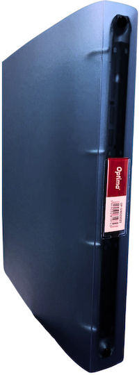 Optima Prod Din Plastic 4-ring Binder Notebook D25mm Flexible Pp Covers Optima Flex Transparent Black