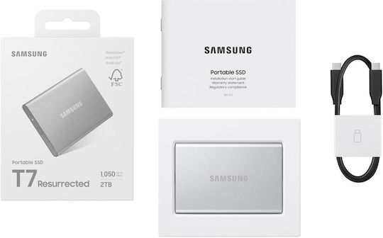 Samsung T7 Resurrected USB 3.2 External SSD 2TB 2.5" White