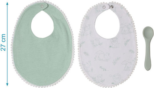 Kiokids Waterproof Silicone Bib Mint