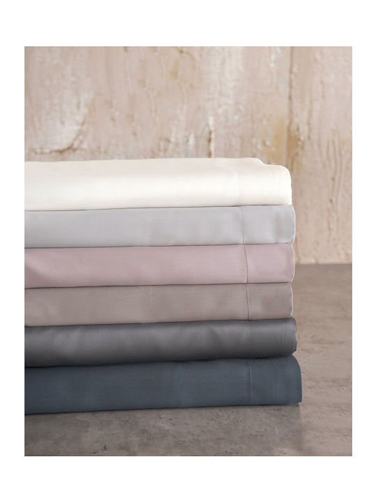 Rythmos Σετ Παπλωματοθήκη 240x260cm Υπέρδιπλη με 2 Μαξιλαροθήκες Glacier Off White