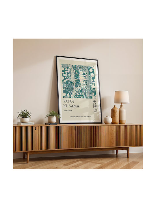 Poster Yayoi Kusama Infinity Blue Dots Art327 40cm X 50cm