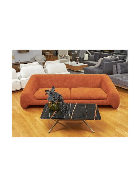 Olivo Three-Seater Couch Orange 110x100 cm