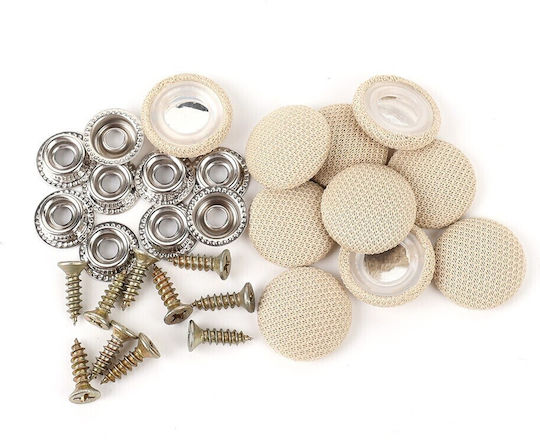 Set 12 Clips Car Ceiling Upholstery Repairs Beige Color