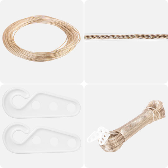 Stahl Wäscheleine Seile Starkes Seil Pvc Beschichtung 30 M