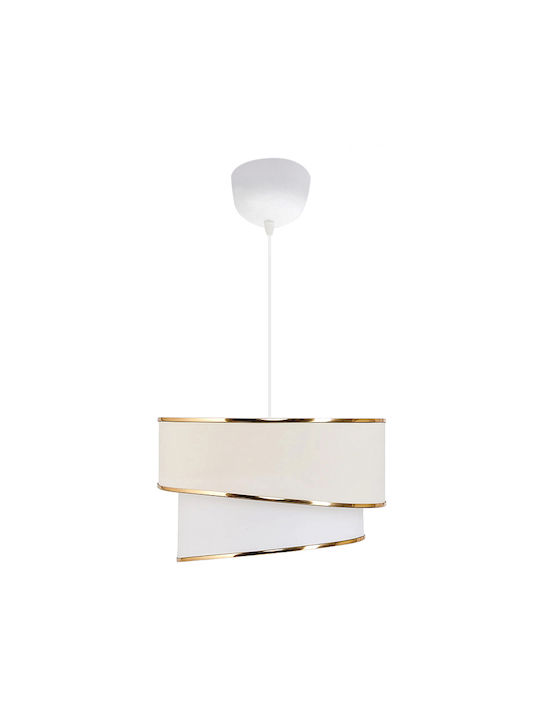 Megapap Fanny White Ceiling Light with E27 Socket 30x70x70cm GP029-0104 1
