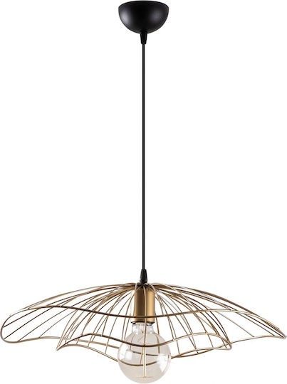 HomeMarkt Висящо Осветително Тяло Златист с Цокъл E27 22x111см.