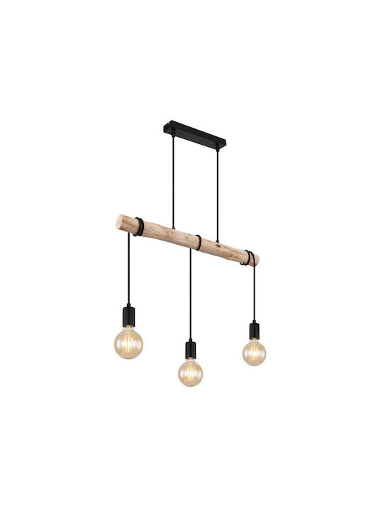 Globo Lighting Gregor Hängelampe Beige Schiene mit Fassung E27 60x5x120cm.