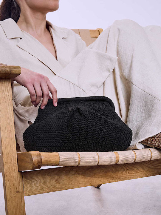 Celestino Women's Clutch Bag Woven Black