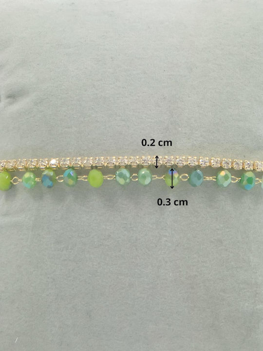 Women's Brass Gold Plated Chain Bracelet 16cm