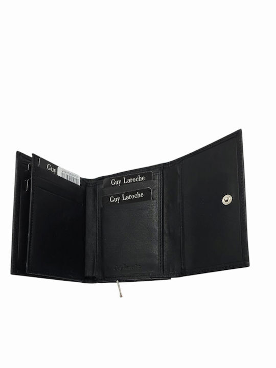 Small Leather Women's Wallet with RFID Black