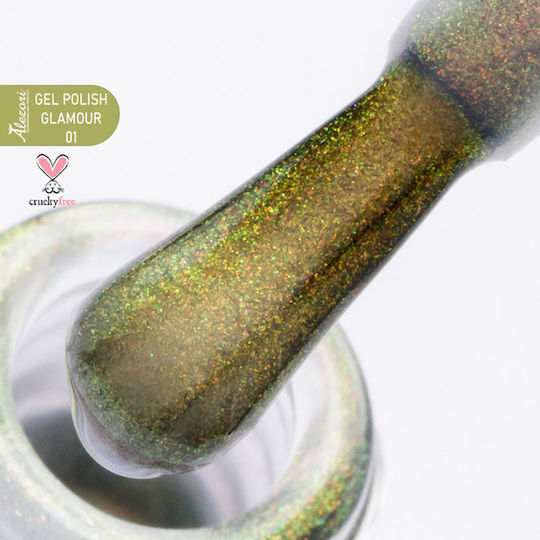 Alezori Shimmer Halb-permanenter Nagellack 3650 15ml 1Stück