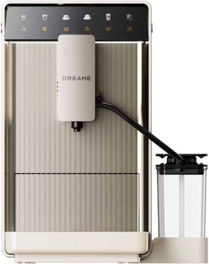 Dreame Ecceluxe Slim Automatic Espresso Machine 1420W 19bar Pressure for Cappuccino with Grinder Beige
