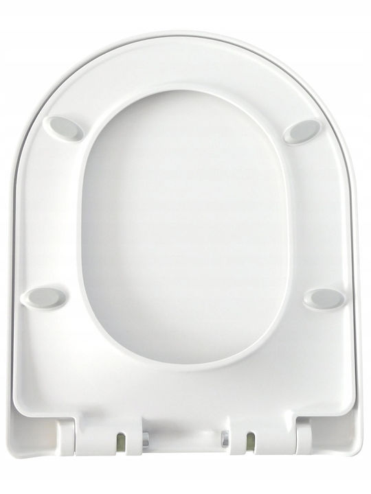 Estiva Toilettensitz Sanftes Schließen Kunststoff Weiß