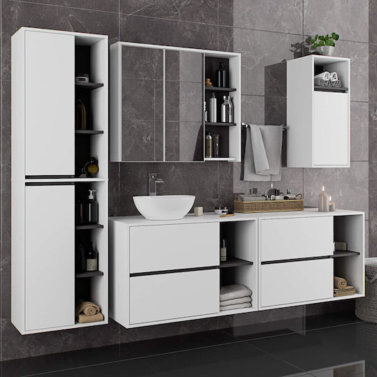 Akord Furniture Factory Dulap De Baie 35x30x80cm Alb