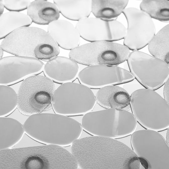 Kadax Rutschfeste Badewannenmatte mit Saugnäpfen Transparent