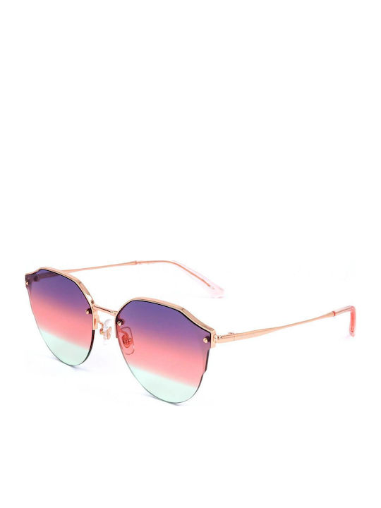 Bolon Eve Ochelari De Soare Pentru Femei Cu Ramă Metalică Rose Gold Și Lentile Violet Degrade BL7109A30