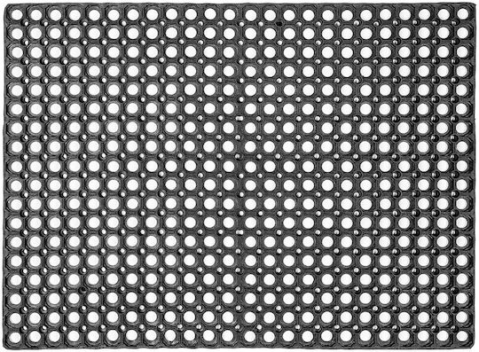 Kadax Non-Slip Rubber Black Doormat 100x75cm Thickness 22mm