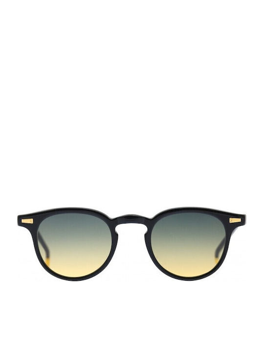 Kyme Unisex Sunglasses with Black Plastic Frame and Multicolour Gradient Lens BOB 1