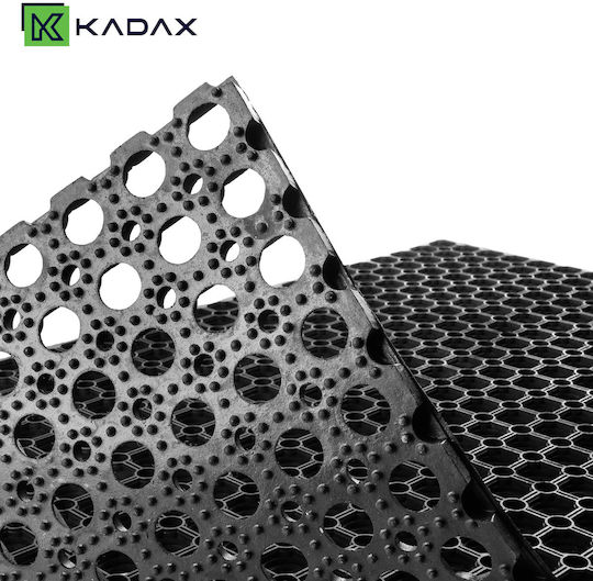Kadax Non-Slip Rubber Black Doormat 150x100cm Thickness 15mm