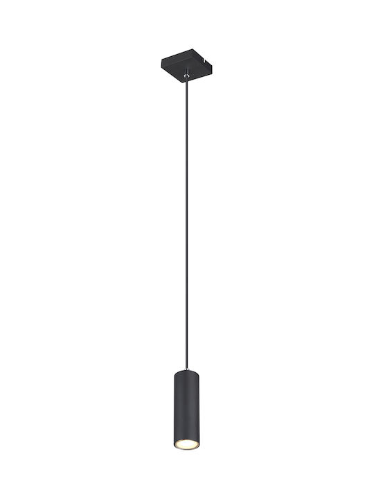 Globo Lighting Robby Pendant Light Black with Socket GU10 9cm