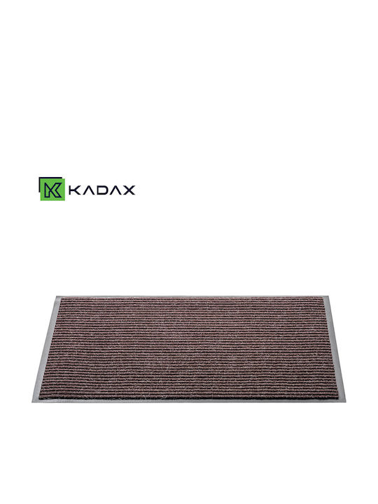 Kadax Πατάκι Εισόδου Αντιολισθητικό από Καουτσούκ Καφέ 60x80εκ. Πάχους 6mm