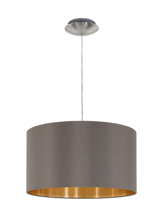 Eglo Maserlo Pendant Light Brown with Socket E27 38x38cm