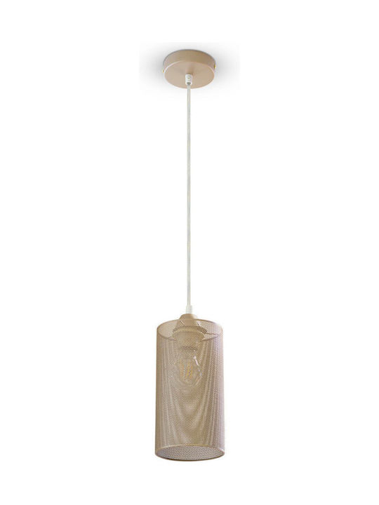 V-TAC Pendant Light Gold with Socket E27 22x125x22cm