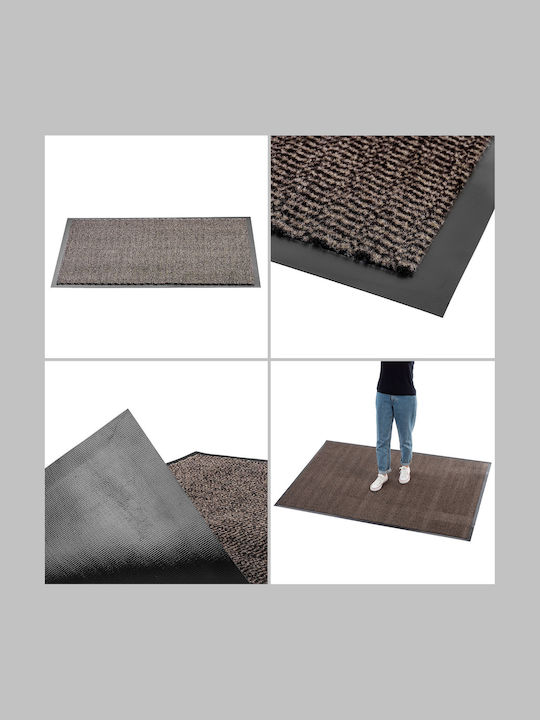Kadax Pată de Intrare Antiderapantă Maro 120x80cm Grosime 5mm