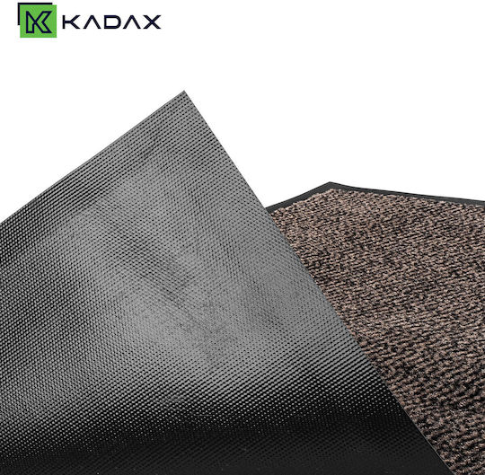 Kadax Входен Неслизгащ Килим от Каучук Кафяв 80x60см Дебелина 5мм