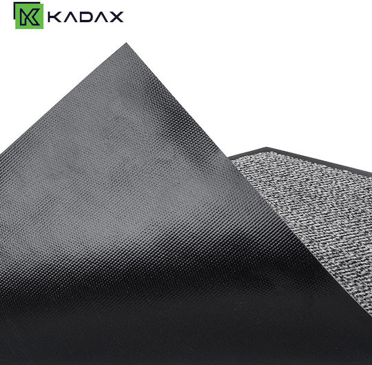 Kadax Входен Неслизащ Килим от Каучук Сив 60x40см Дебелина 5мм