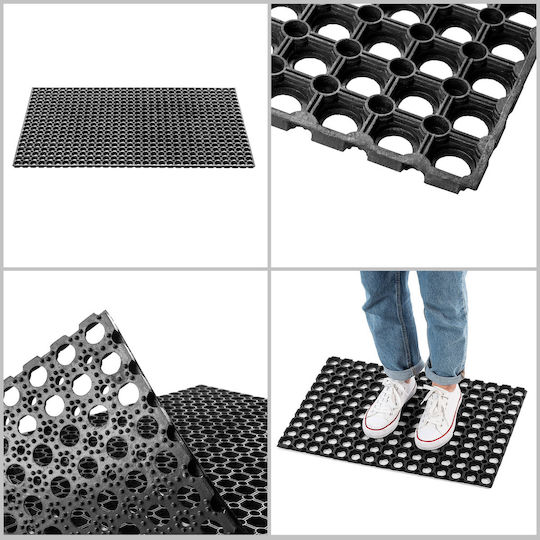 Kadax Kadax Fußmatte Rutschfest aus Gummi Schwarz 40x60cm Dicke 15mm