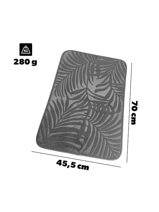 Kadax Αντιολισθητικό Πατάκι Μπάνιου 37977 Black 70x45.5εκ.