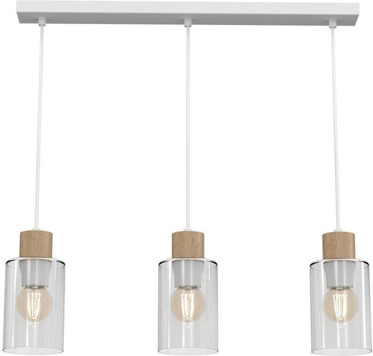Eko Light Madera Hängelampe Weiß 60cm