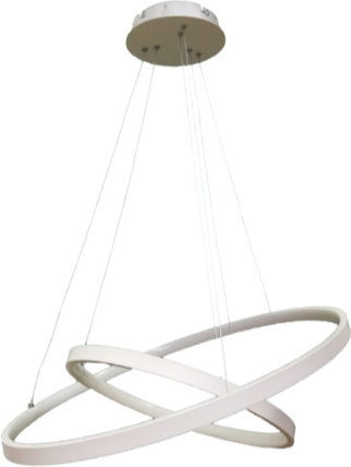 Atman Leggenda Toledo Hängelampe Weiß 60cm