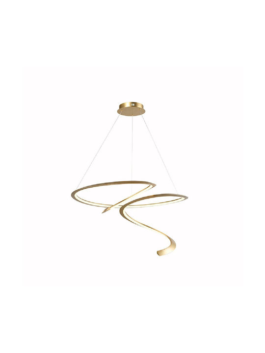 Sun Light Κρεμαστό Φωτιστικό Χρυσό LED 80x150x80εκ.