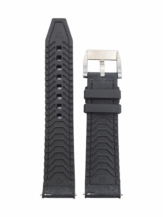 Rochet Curea Din Piele Neagră 20mm