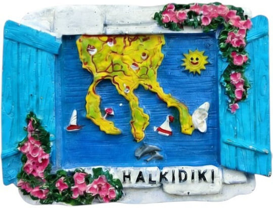 Tourist Souvenir Decorative Magnets Set 12 Pieces Chalkidiki 678591 Tradesor