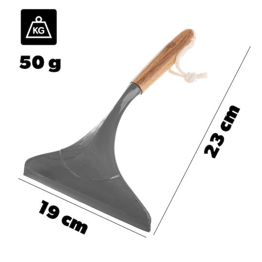 Window Squeegee Mirror Cleaner Shower Cabins Gray