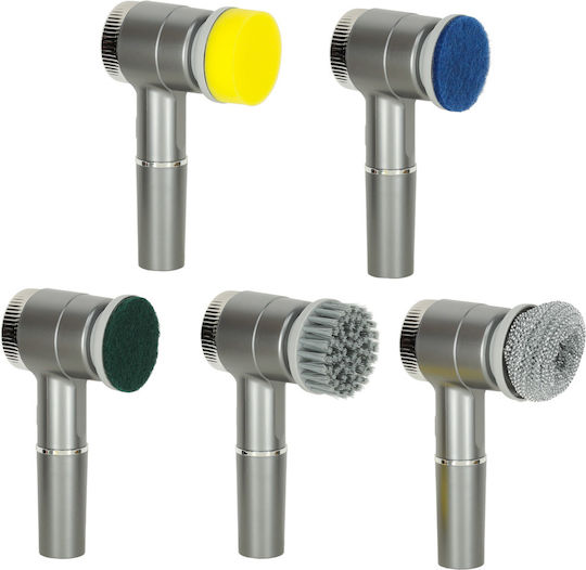Perie Electrică 5-in-1 5 Accesorii de Curățare pentru Rosturi de Gresie Pardoseală Baie Piscină Afișaj Led Încărcare Usb