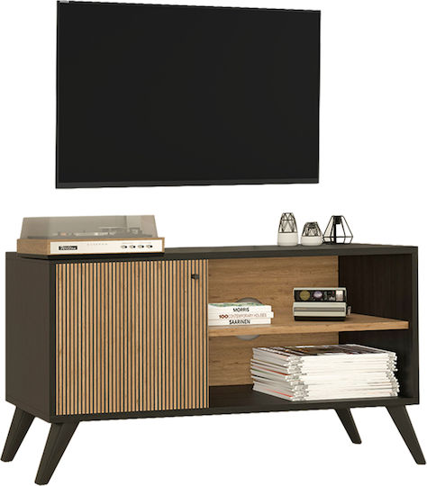 Kruden Επιδαπέδιο Μαύρο-φυσικό 100x40x51εκ. Kruden Επιδαπέδιο Μαύρο-φυσικό 100x40x51εκ.