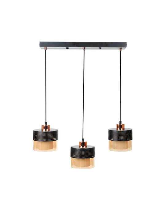 Fylliana Pendant Light Bronze with Socket E27 50x15x75cm