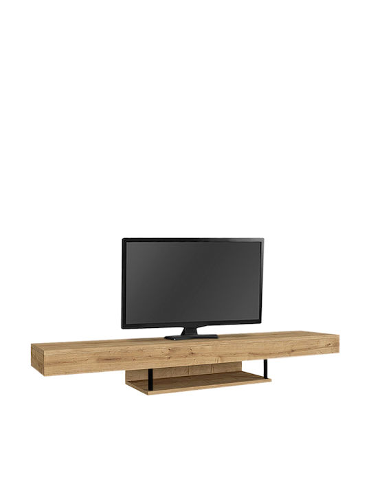 TV Stand Albares with LED Lighting Brown L150xW29.6xH22cm