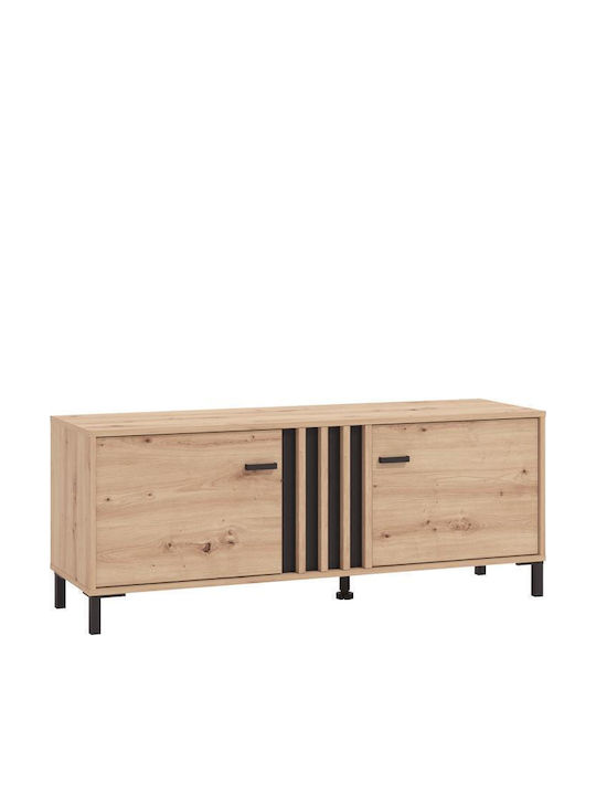 Έπιπλο Τηλεόρασης Laval Οακ/μαυρο Μ132xΠ40xΥ52cm