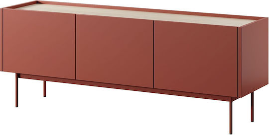 Color Επιδαπέδιο Κεραμικό Κόκκινο + Φυσικό 144x55x37εκ.