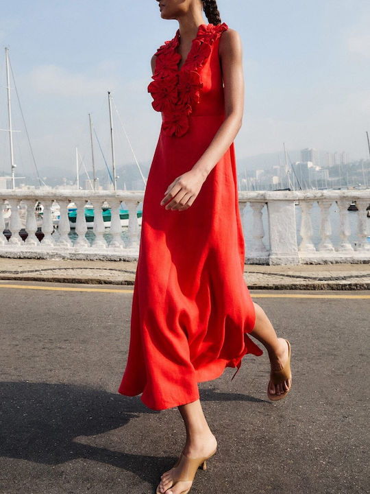 Καλοκαιρινό Midi Φόρεμα Red